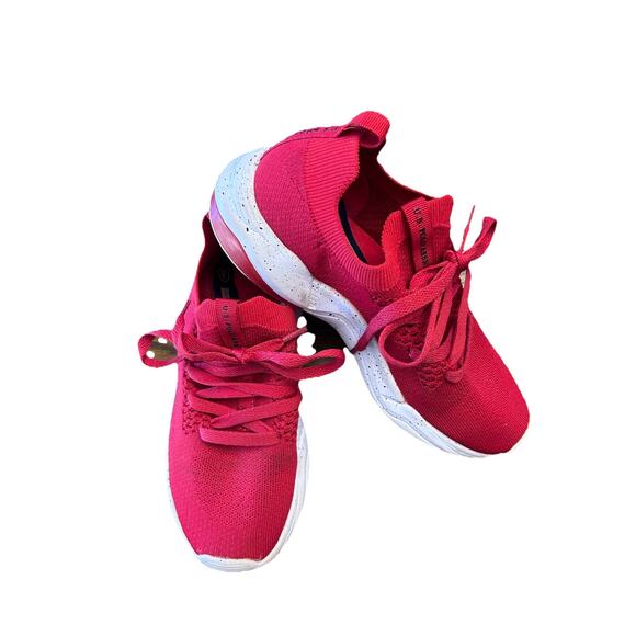 US Polo Assn Women’s Red Mesh Slip-On Sneakers - Size 6 - Picture 1 of 6